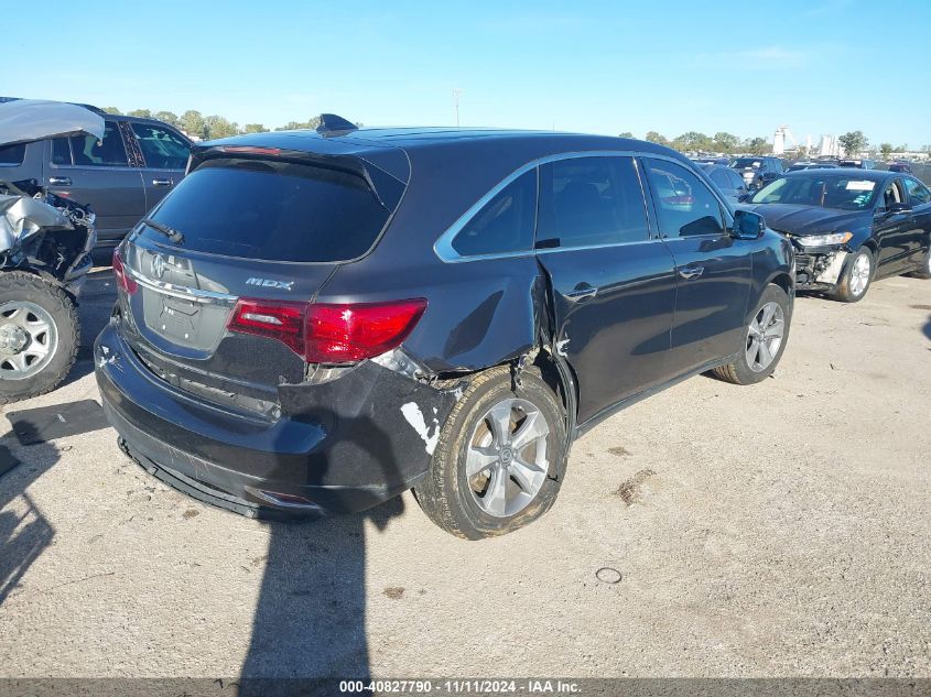 2015 Acura Mdx VIN: 5FRYD3H26FB014184 Lot: 40827790