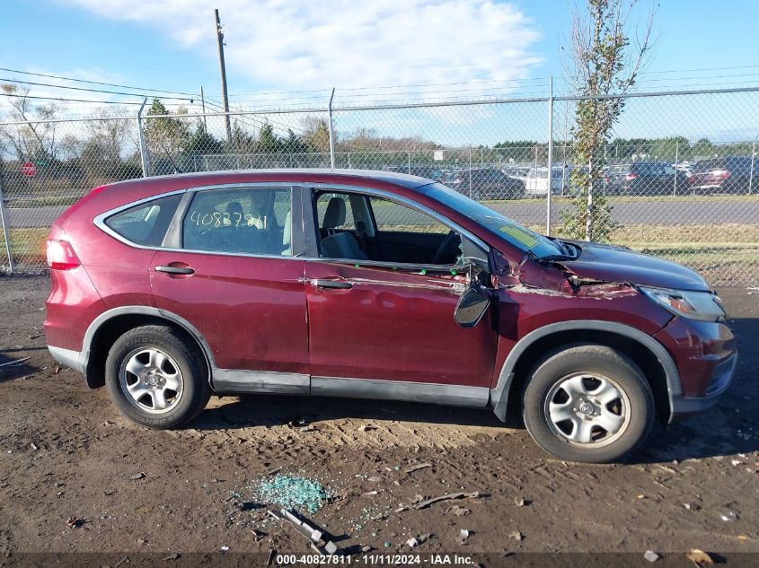 2015 Honda Cr-V Lx VIN: 2HKRM4H30FH675800 Lot: 40827811