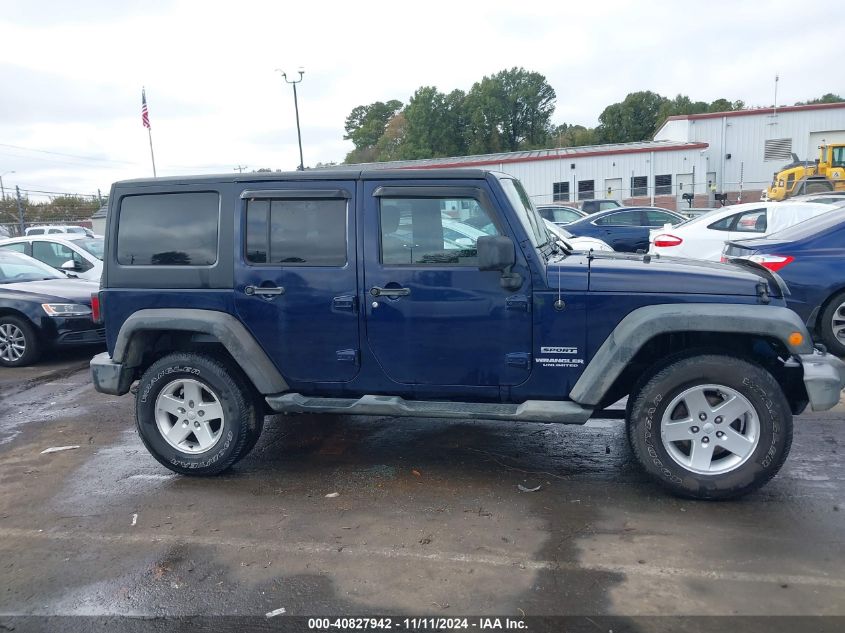 2013 Jeep Wrangler Unlimited Sport VIN: 1C4BJWDG4DL552850 Lot: 40827942