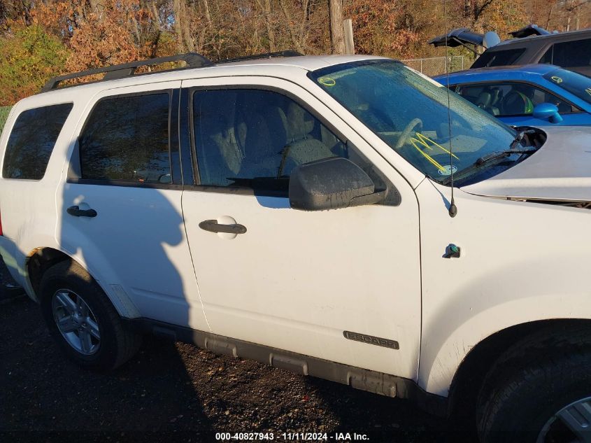 2008 Ford Escape Hybrid VIN: 1FMCU59H98KB33276 Lot: 40827943