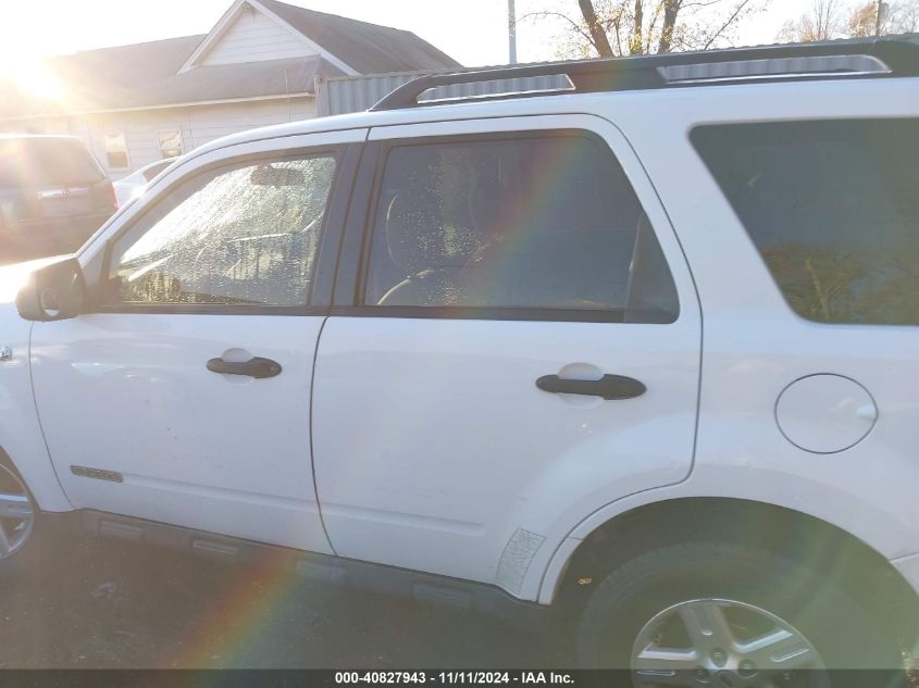 2008 Ford Escape Hybrid VIN: 1FMCU59H98KB33276 Lot: 40827943