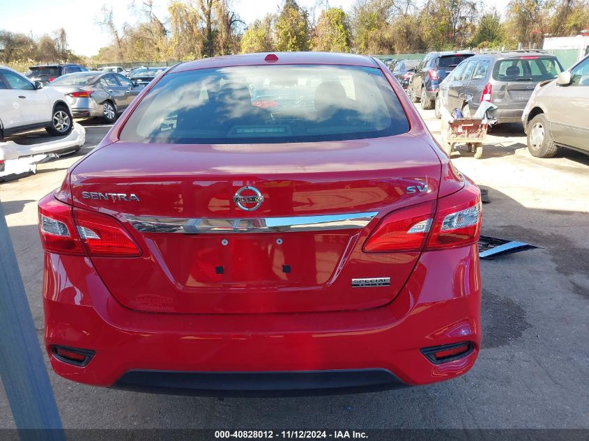 2019 Nissan Sentra Sv VIN: 3N1AB7AP8KY276828 Lot: 40828012