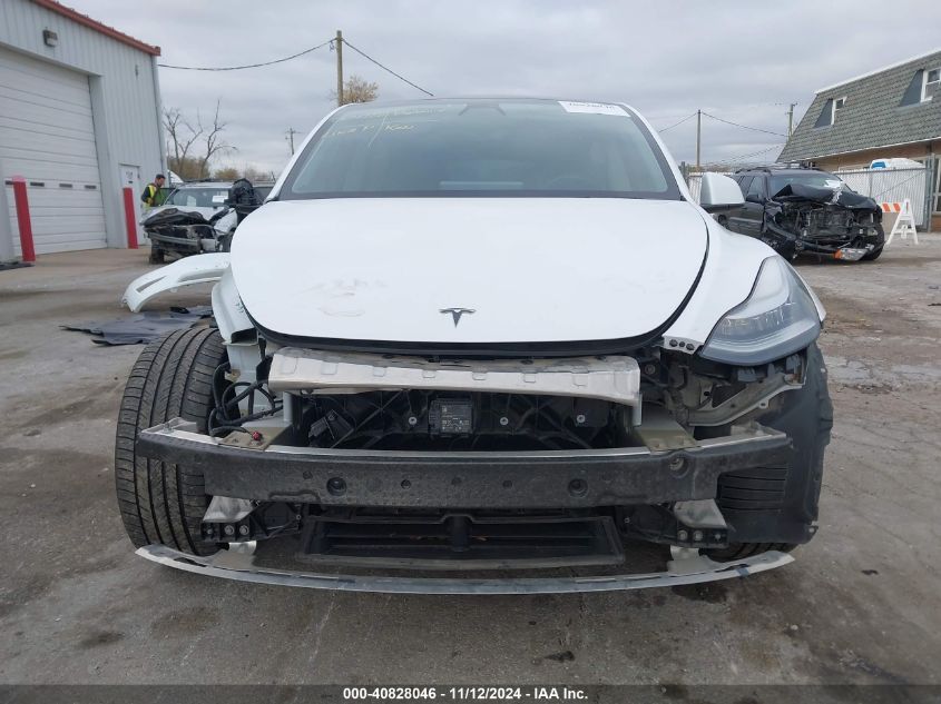 2020 Tesla Model Y Long Range Dual Motor All-Wheel Drive/Performance Dual Motor All-Wheel Drive VIN: 5YJYGDEF2LF004222 Lot: 40828046