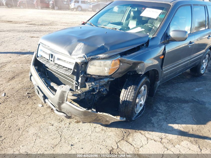 2007 Honda Pilot Ex-L VIN: 5FNYF18777B012604 Lot: 40828096