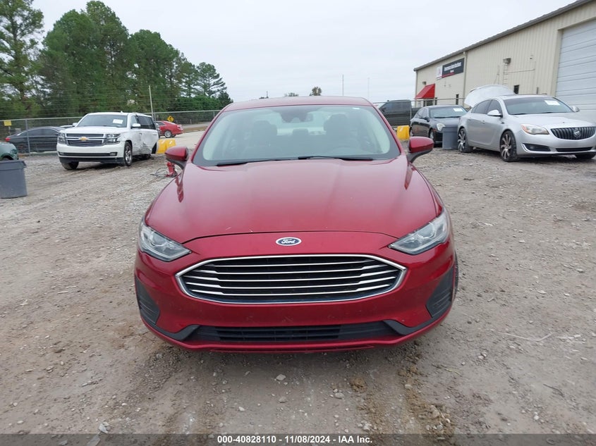 2019 FORD FUSION SE VIN: 3FA6P0HD0KR159560