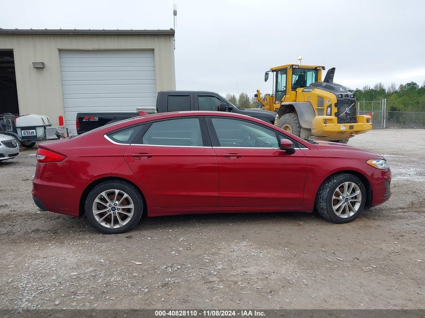 2019 FORD FUSION SE VIN: 3FA6P0HD0KR159560