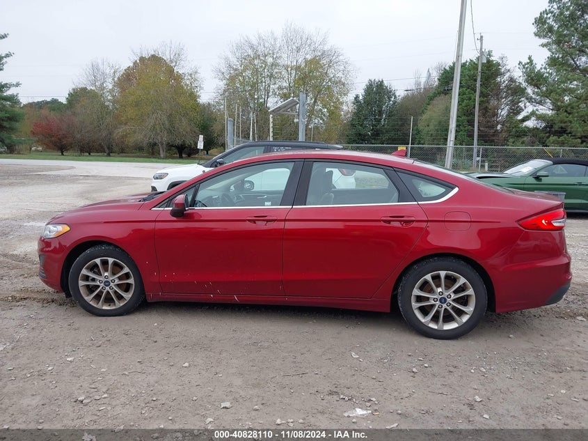 2019 FORD FUSION SE VIN: 3FA6P0HD0KR159560