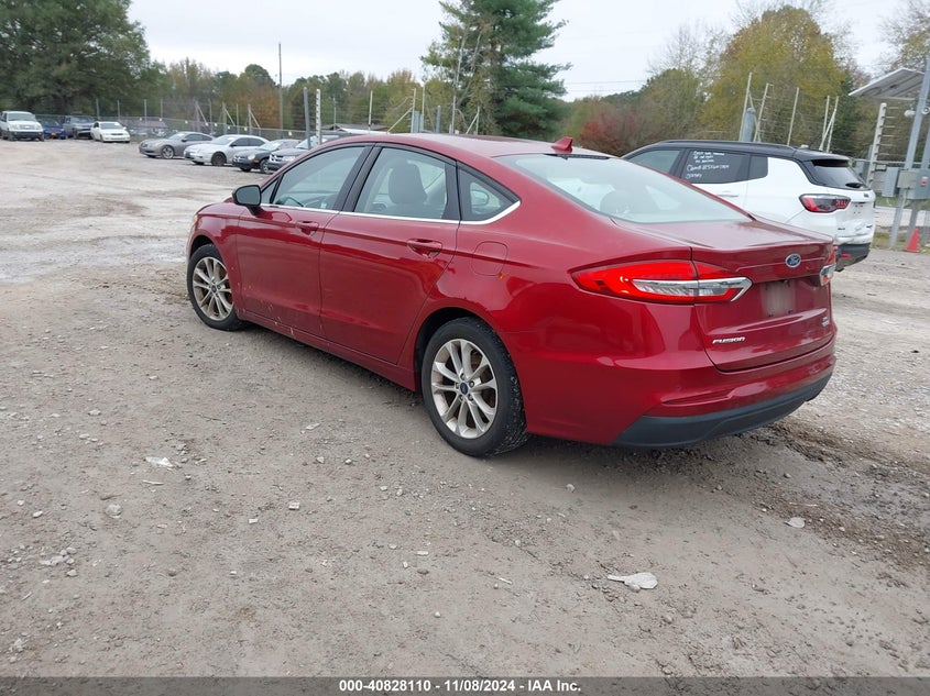 2019 FORD FUSION SE VIN: 3FA6P0HD0KR159560