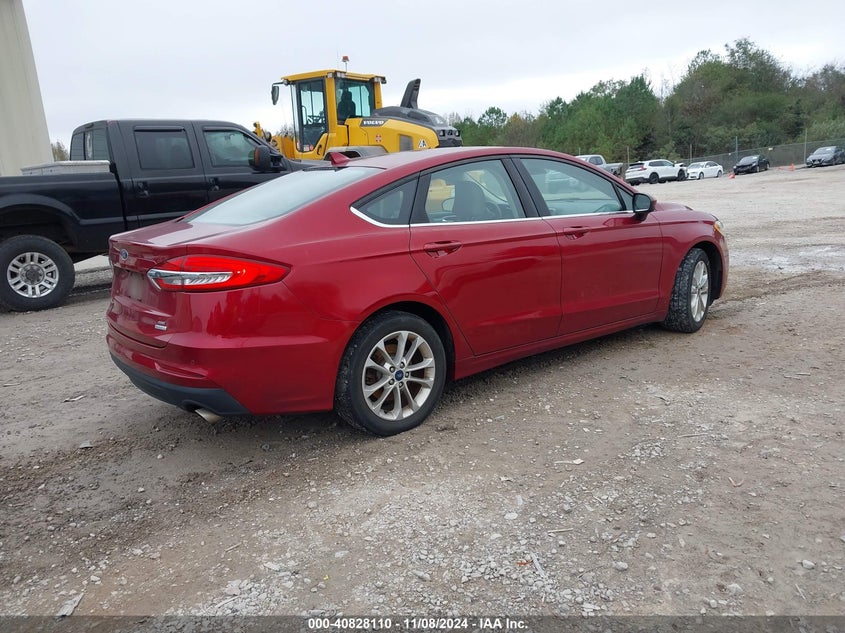 2019 FORD FUSION SE VIN: 3FA6P0HD0KR159560