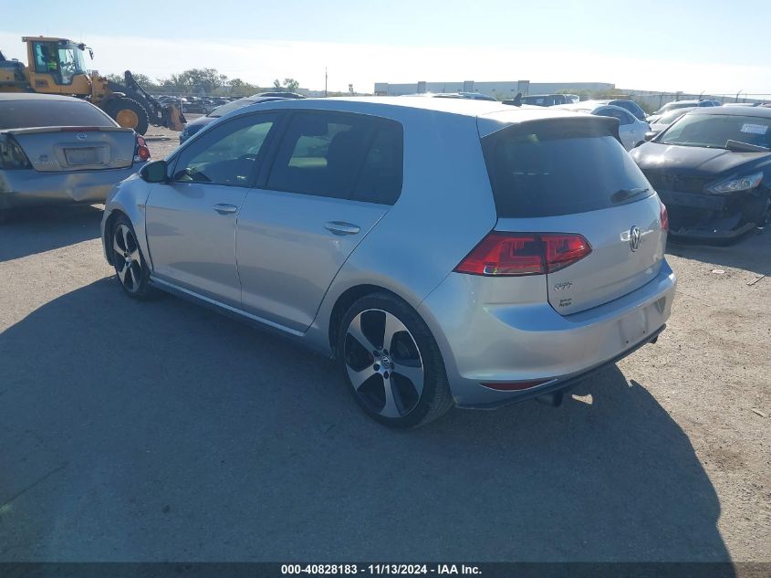 VIN 3VW4T7AU1HM008424 2017 Volkswagen Golf Gti, S 4... no.3