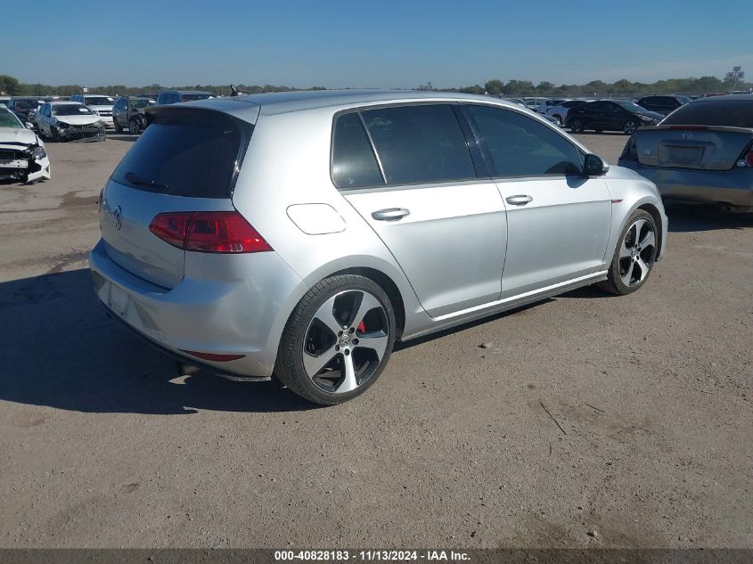 VIN 3VW4T7AU1HM008424 2017 Volkswagen Golf Gti, S 4... no.4