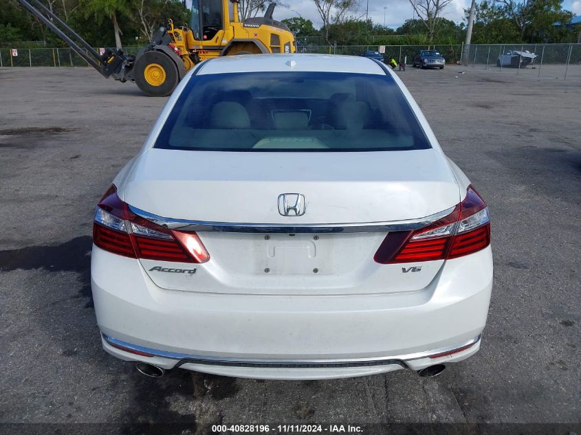 2016 Honda Accord Ex-L V-6 VIN: 1HGCR3F07GA033708 Lot: 40828196