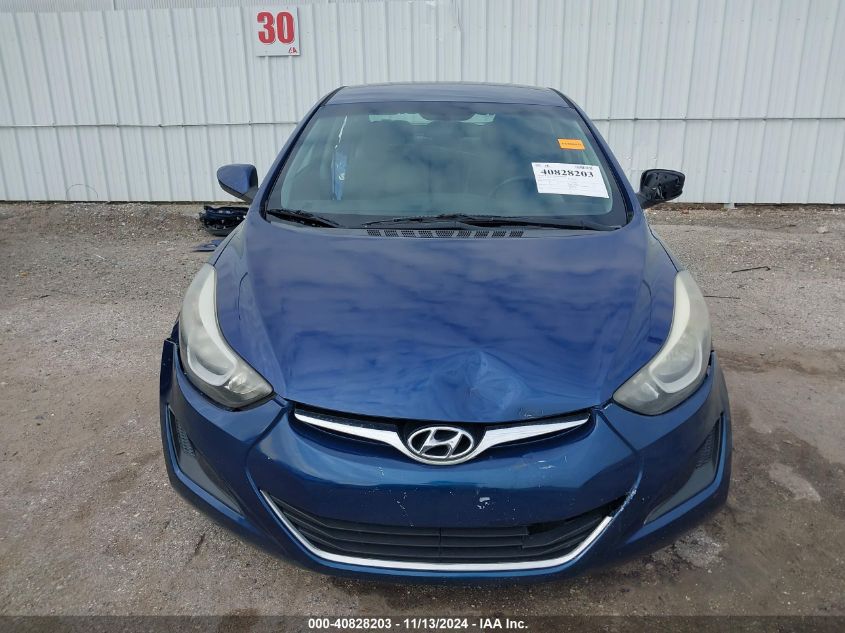 2015 Hyundai Elantra Se VIN: 5NPDH4AEXFH569705 Lot: 40828203