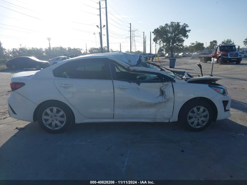 2022 Kia Rio S VIN: 3KPA24AD1NE432182 Lot: 40828208