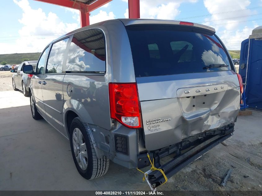 2017 Dodge Grand Caravan Se VIN: 2C4RDGBG2HR615570 Lot: 40828210