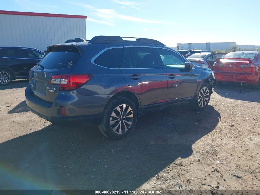 2017 Subaru Outback 2.5I Limited VIN: 4S4BSANC9H3380618 Lot: 40828219