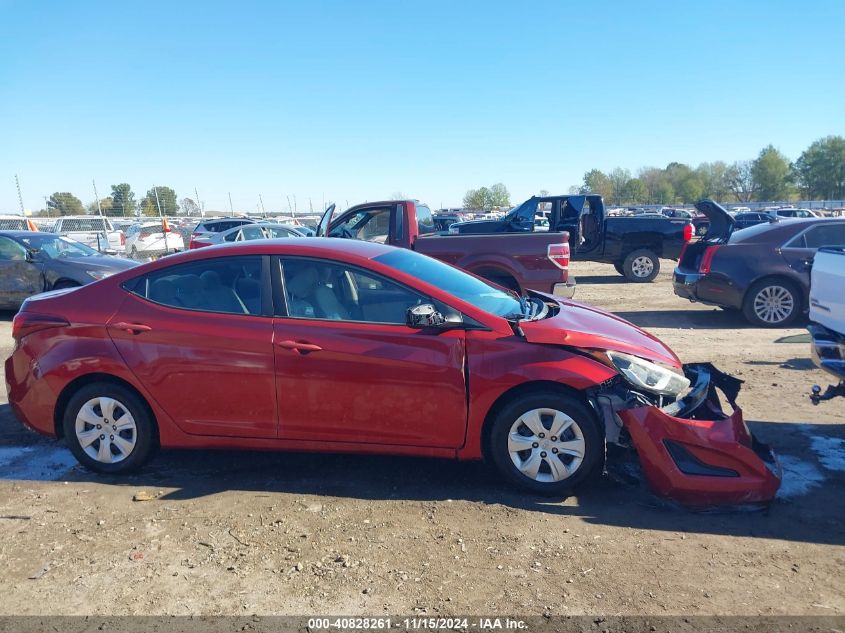 2016 Hyundai Elantra Se VIN: 5NPDH4AE4GH750025 Lot: 40828261