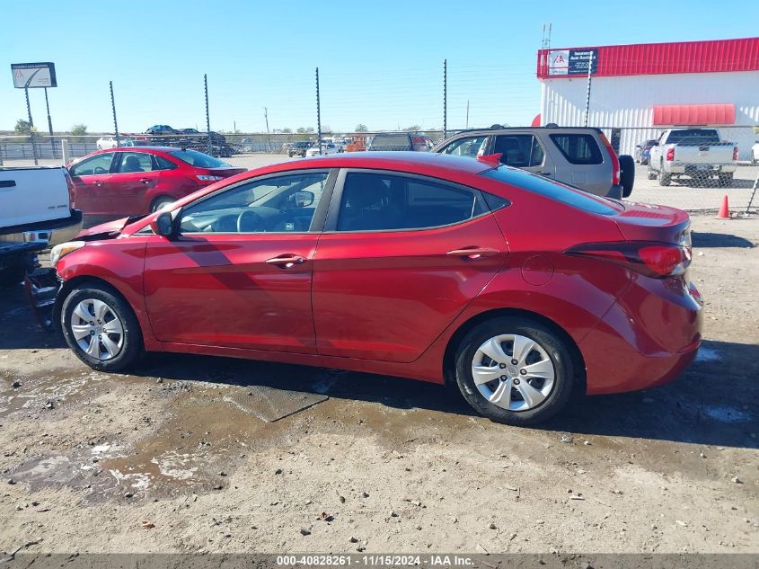 2016 Hyundai Elantra Se VIN: 5NPDH4AE4GH750025 Lot: 40828261