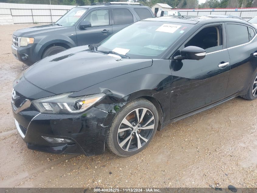 2018 Nissan Maxima 3.5 Platinum VIN: 1N4AA6AP3JC372857 Lot: 40828275