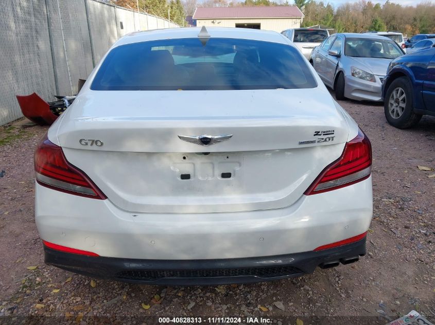 2019 Genesis G70 2.0T Advanced VIN: KMTG44LAXKU020302 Lot: 40828313