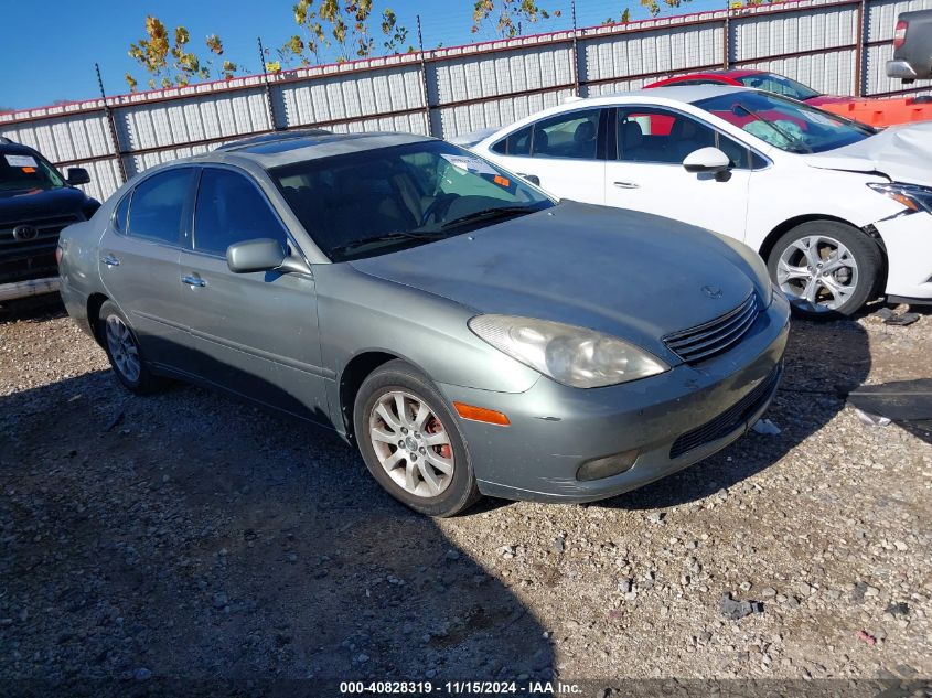 2004 Lexus Es 330 Base (A5) VIN: JTHBA30G845024204 Lot: 40828319