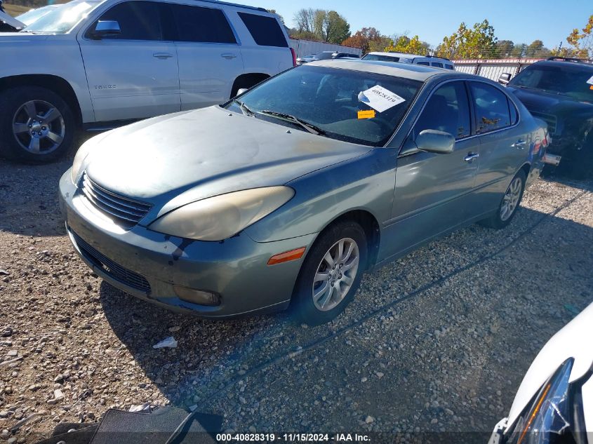 2004 Lexus Es 330 Base (A5) VIN: JTHBA30G845024204 Lot: 40828319