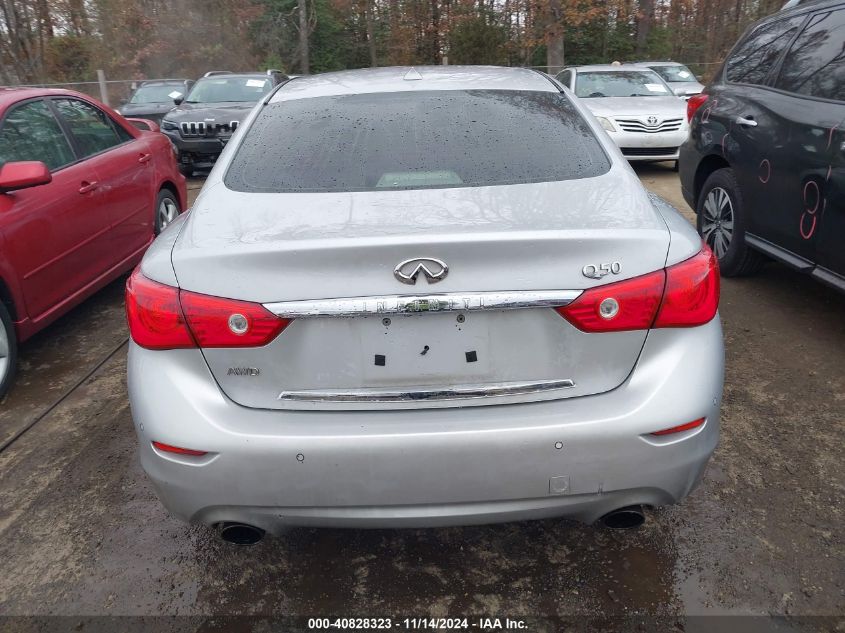 2014 Infiniti Q50 Premium VIN: JN1BV7AR0EM684793 Lot: 40828323