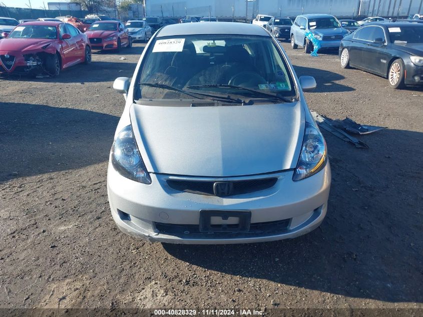 2007 Honda Fit VIN: JHMGD38457S036100 Lot: 40828329