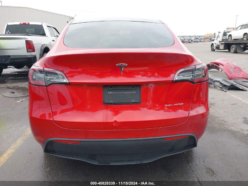 2020 Tesla Model Y Long Range Dual Motor All-Wheel Drive VIN: 5YJYGDEEXLF030364 Lot: 40828339