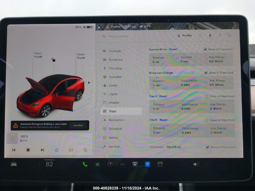 2020 Tesla Model Y Long Range Dual Motor All-Wheel Drive VIN: 5YJYGDEEXLF030364 Lot: 40828339