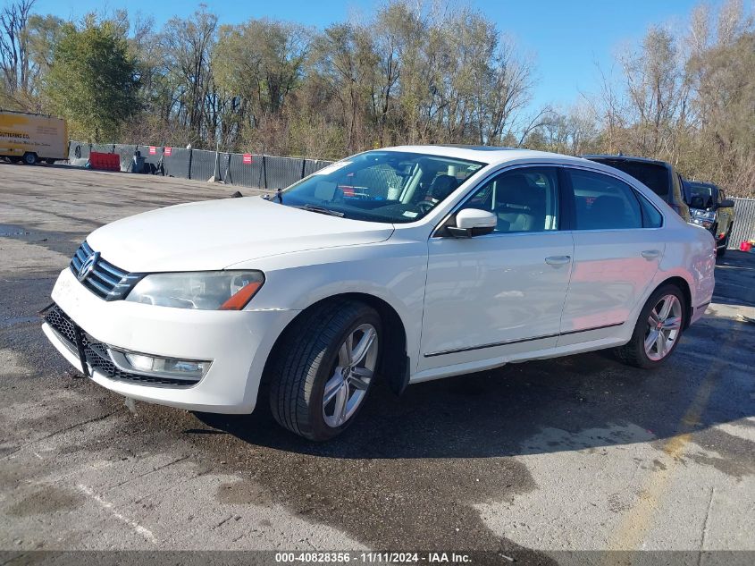 2013 Volkswagen Passat 2.0L Tdi Sel Premium VIN: 1VWCN7A38DC036164 Lot: 40828356