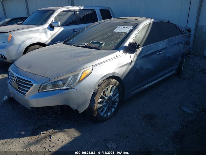 VIN 5NPE34AF3FH050961 2015 Hyundai Sonata, Limited no.2