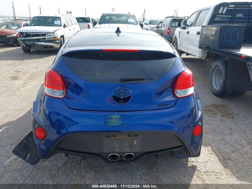 2016 Hyundai Veloster Turbo VIN: KMHTC6AE4GU271840 Lot: 40828465