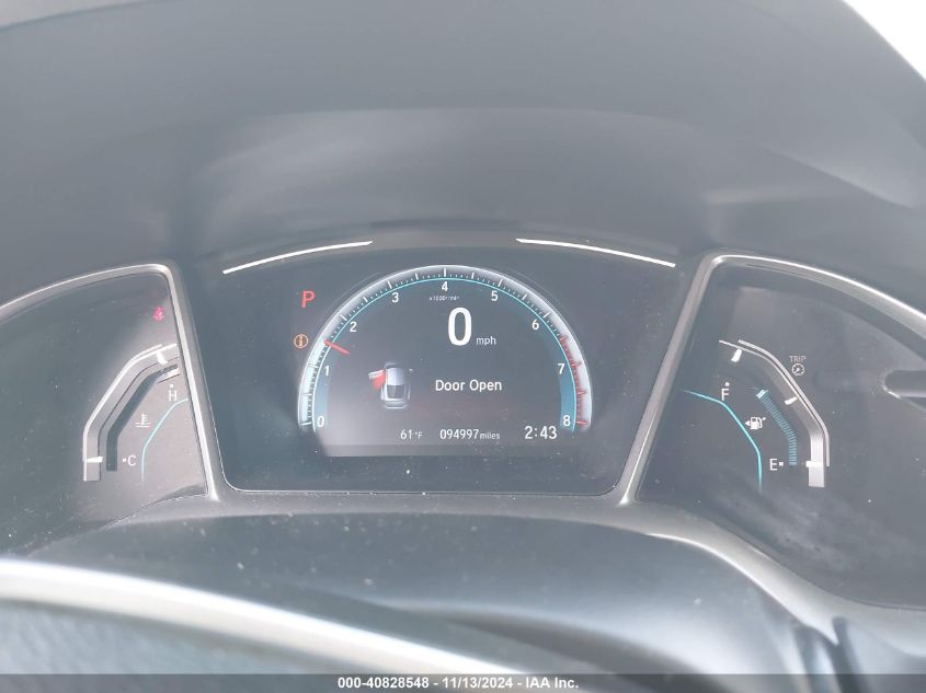 VIN 2HGFC3B97KH352930 2019 HONDA CIVIC TOURING