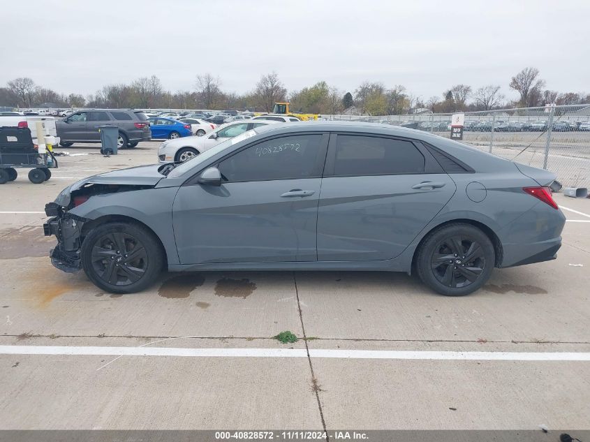 2021 Hyundai Elantra Hybrid Blue VIN: KMHLM4AJ3MU009155 Lot: 40828572