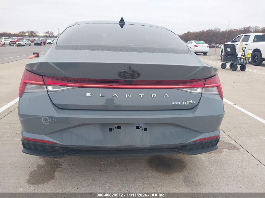 2021 Hyundai Elantra Hybrid Blue VIN: KMHLM4AJ3MU009155 Lot: 40828572