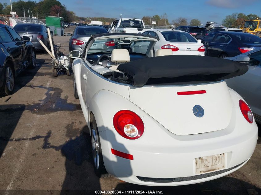 2007 Volkswagen New Beetle Triple White VIN: 3VWFF31Y87M411696 Lot: 40828584