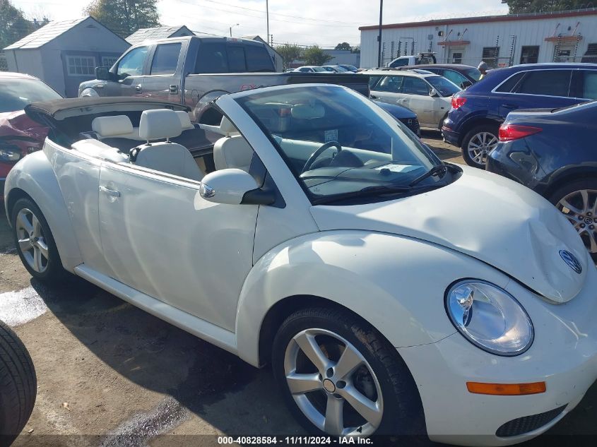 2007 Volkswagen New Beetle Triple White VIN: 3VWFF31Y87M411696 Lot: 40828584