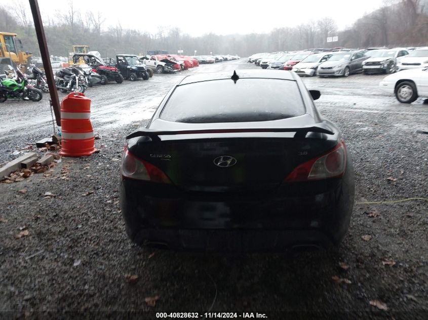 2010 Hyundai Genesis 3.8 Track VIN: KMHHU6KH2AU023203 Lot: 40828632