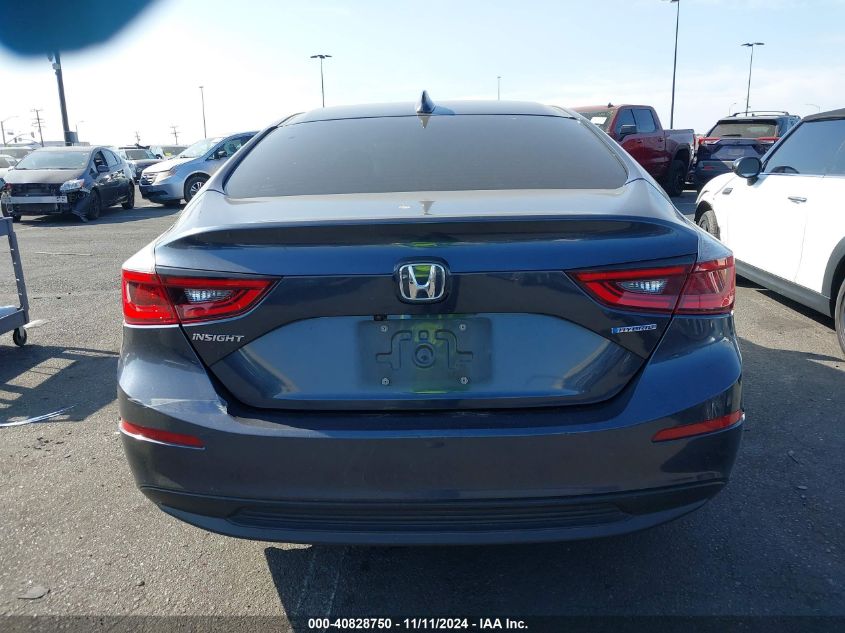 2019 Honda Insight Ex VIN: 19XZE4F54KE015081 Lot: 40828750