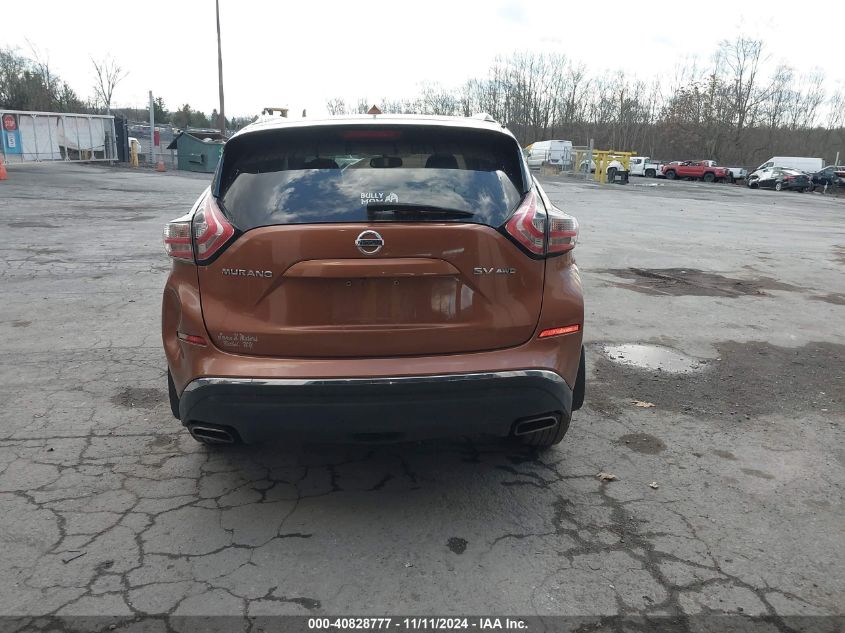 2015 Nissan Murano Sv VIN: 5N1AZ2MH4FN209559 Lot: 40828777