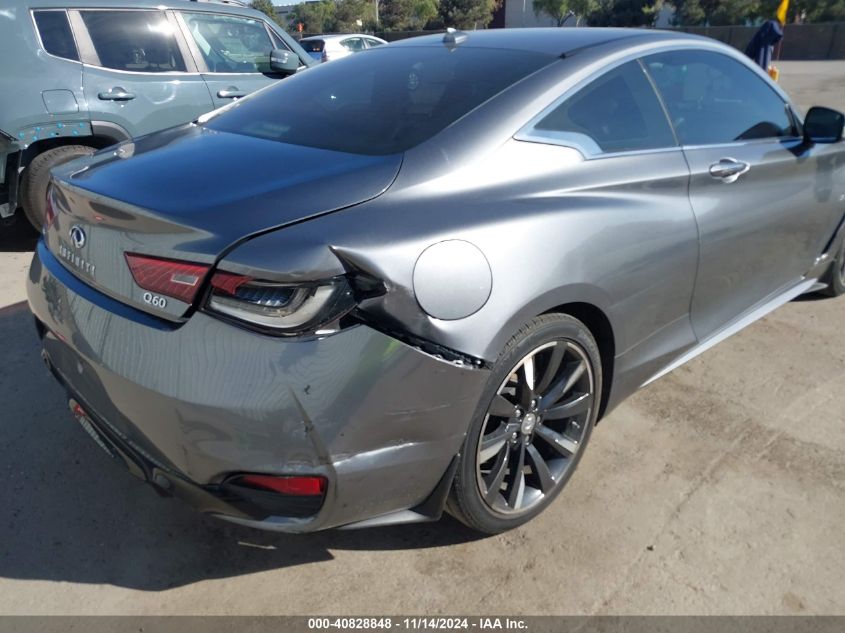 2019 Infiniti Q60 3.0T Luxe VIN: JN1EV7EL6KM291220 Lot: 40828848