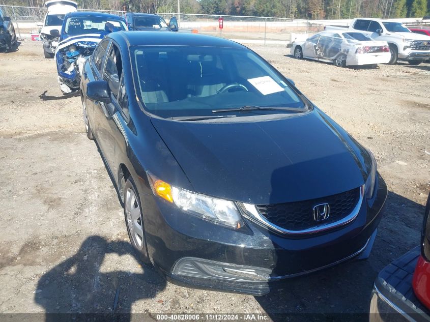 2013 Honda Civic Lx VIN: 2HGFB2F58DH301539 Lot: 40828906