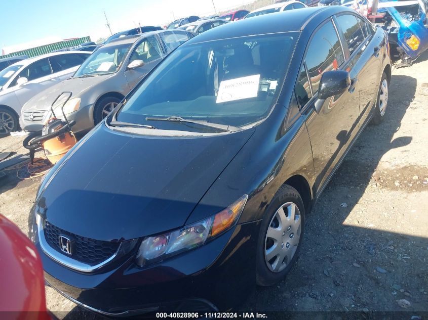 2013 Honda Civic Lx VIN: 2HGFB2F58DH301539 Lot: 40828906