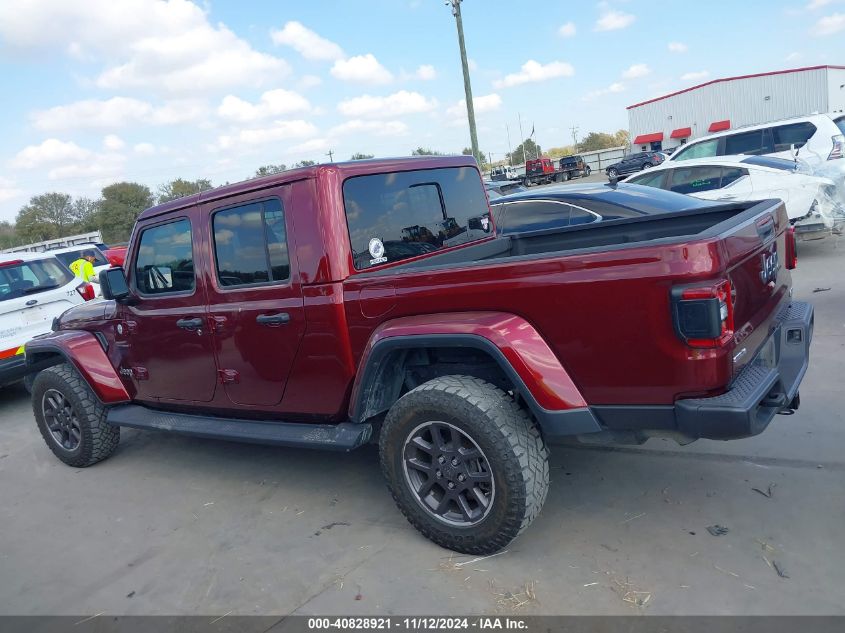 2021 Jeep Gladiator Overland 4X4 VIN: 1C6HJTFG1ML549028 Lot: 40828921