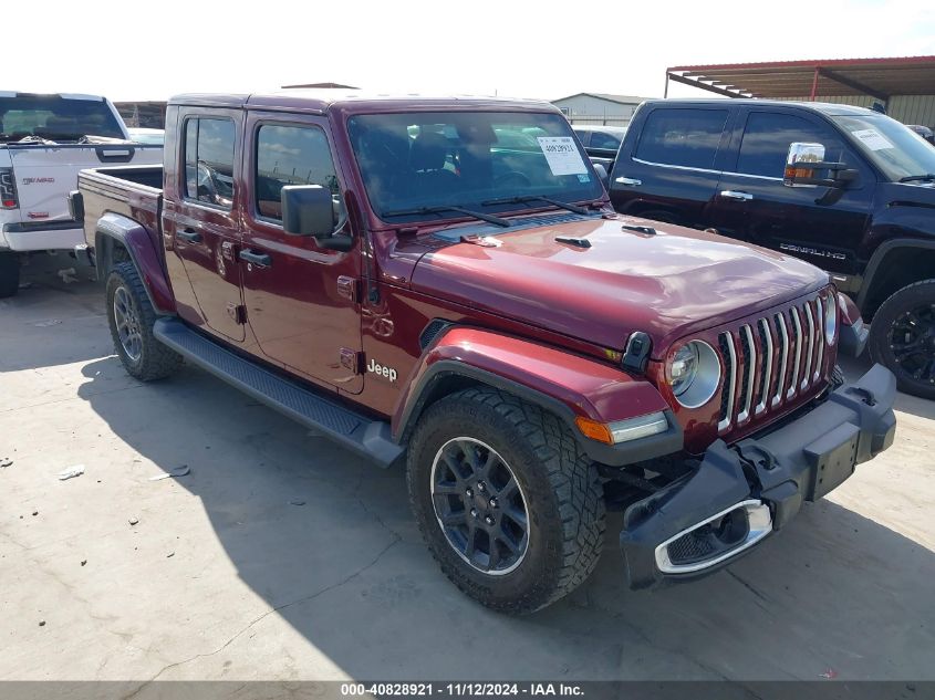 2021 Jeep Gladiator Overland 4X4 VIN: 1C6HJTFG1ML549028 Lot: 40828921