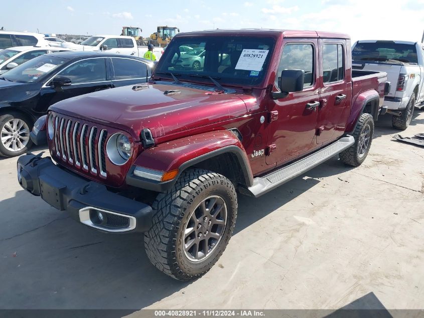 2021 Jeep Gladiator Overland 4X4 VIN: 1C6HJTFG1ML549028 Lot: 40828921