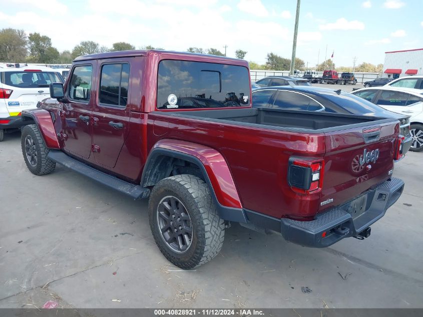 2021 Jeep Gladiator Overland 4X4 VIN: 1C6HJTFG1ML549028 Lot: 40828921