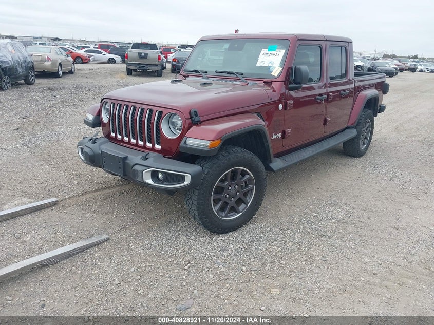 Vin: 1c6hjtfg1ml549028, lot: 41318523, jeep gladiator overland 4x4 20212