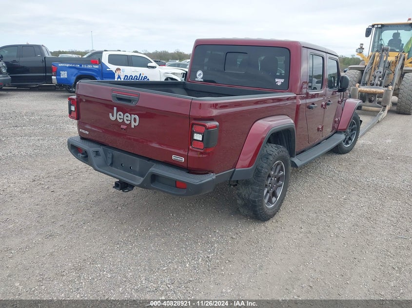 Vin: 1c6hjtfg1ml549028, lot: 41318523, jeep gladiator overland 4x4 20214